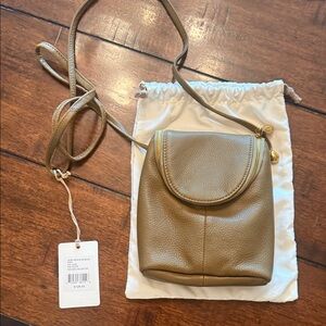 HOBO Olive Leather Crossbody Bag
